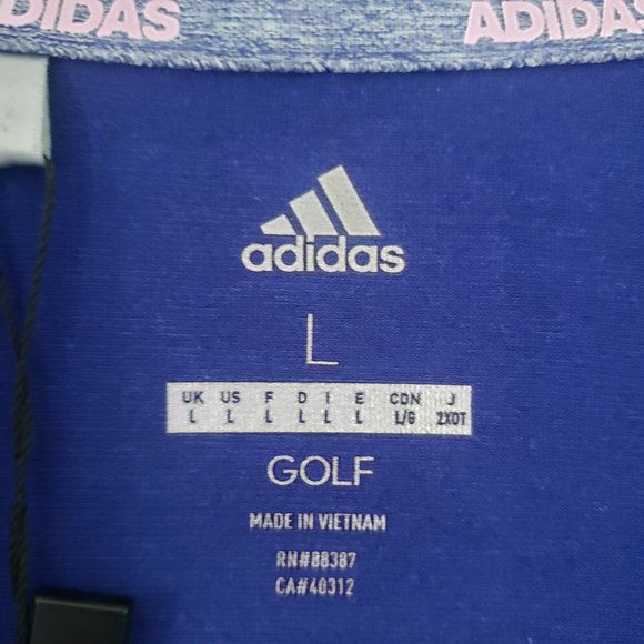 adidas Golf Rangewear 3/4 sleeves Polo Collar Shirt NWT, Women's Size Large - Picture 5 of 12